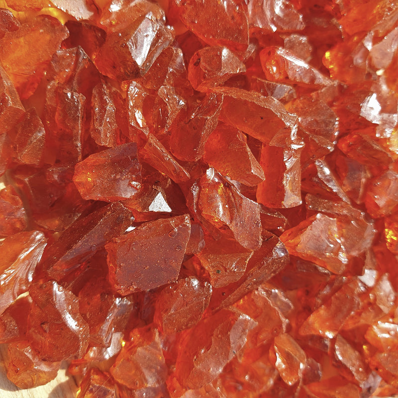 Desert Red Glass Fragments 250gm
