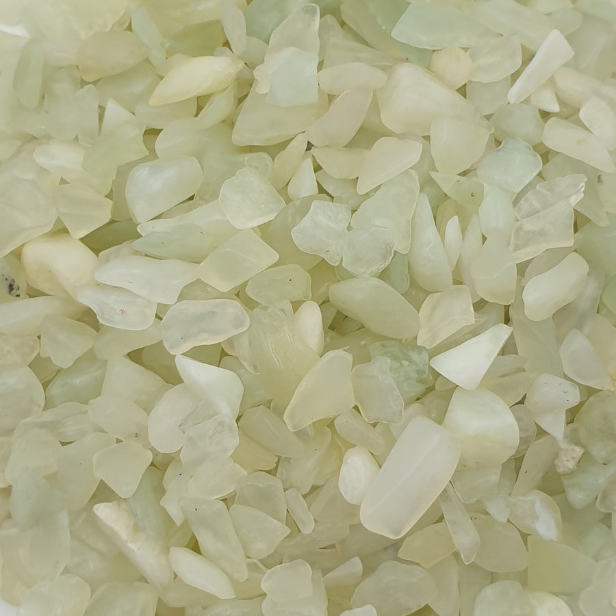 New Jade (Serpentine) Crystal Chips 250gm for resin art