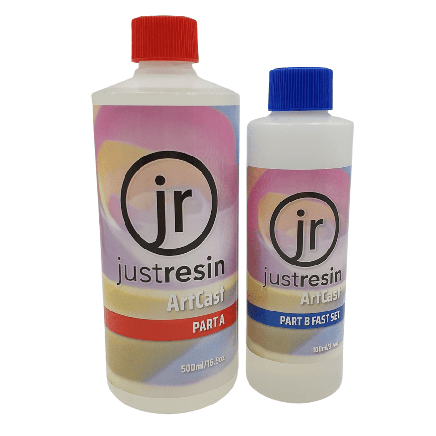 ArtCast Epoxy Resin Fast 600ml Kit, fast set epoxy casting resin for moulds and small castings