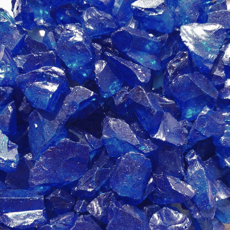Blue Sapphire Glass Fragments 250gm