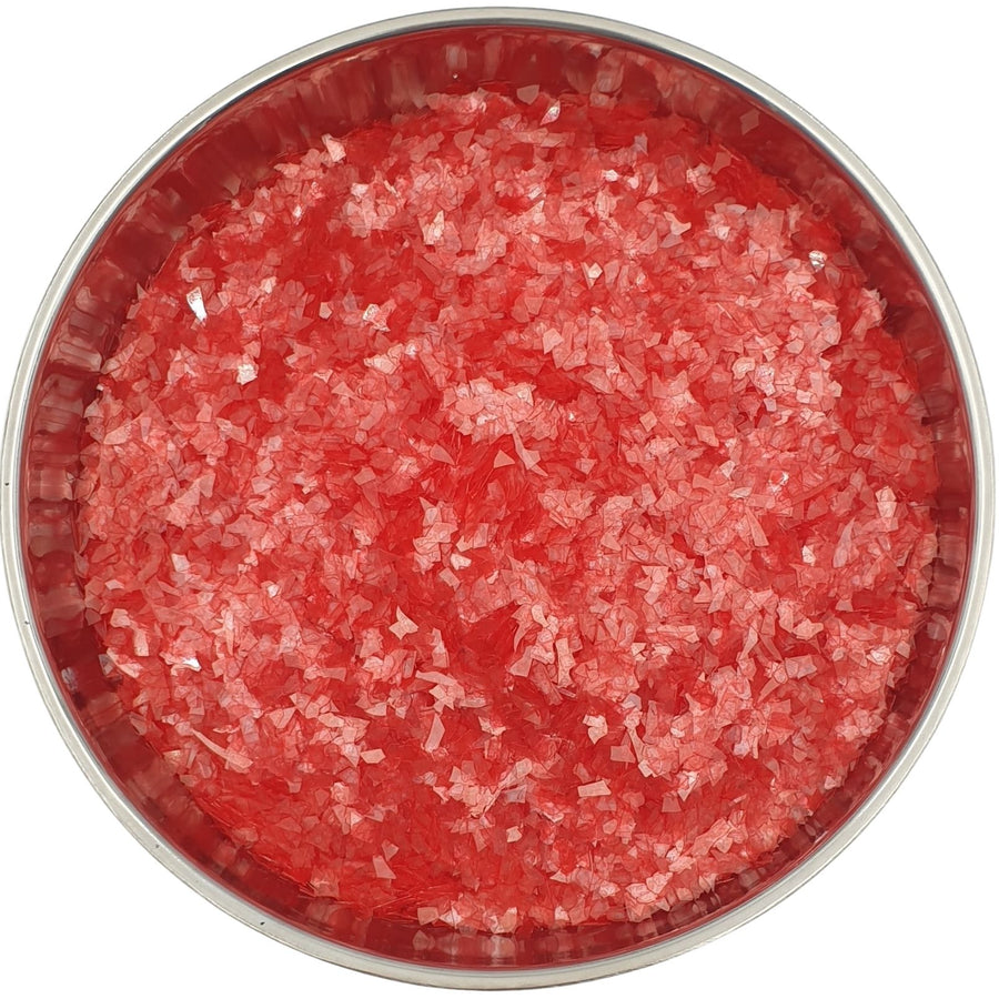 Bright Red Translucent Glass Glitter Super Shard for resin art