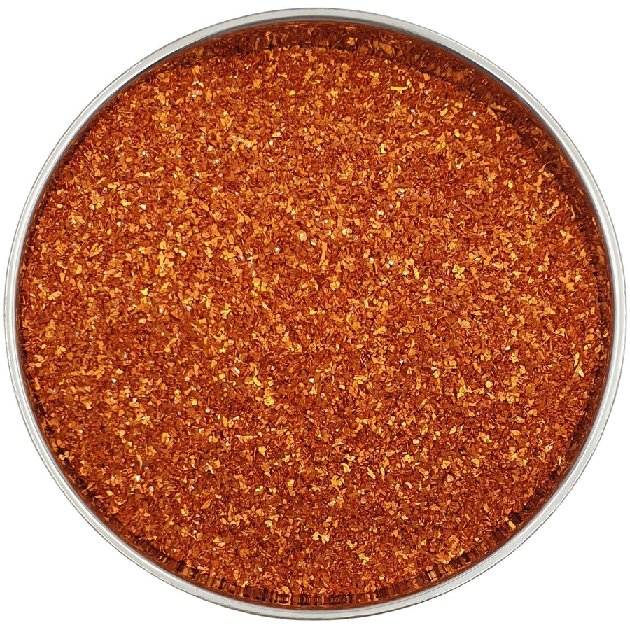 Dark Orange Glass Glitter Coarse for resin art