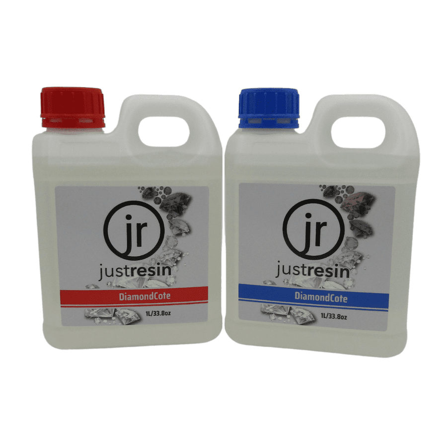 DiamondCote 1:1 Epoxy Resin 2L Kit, clear epoxy coating resin for resin art and tabletops