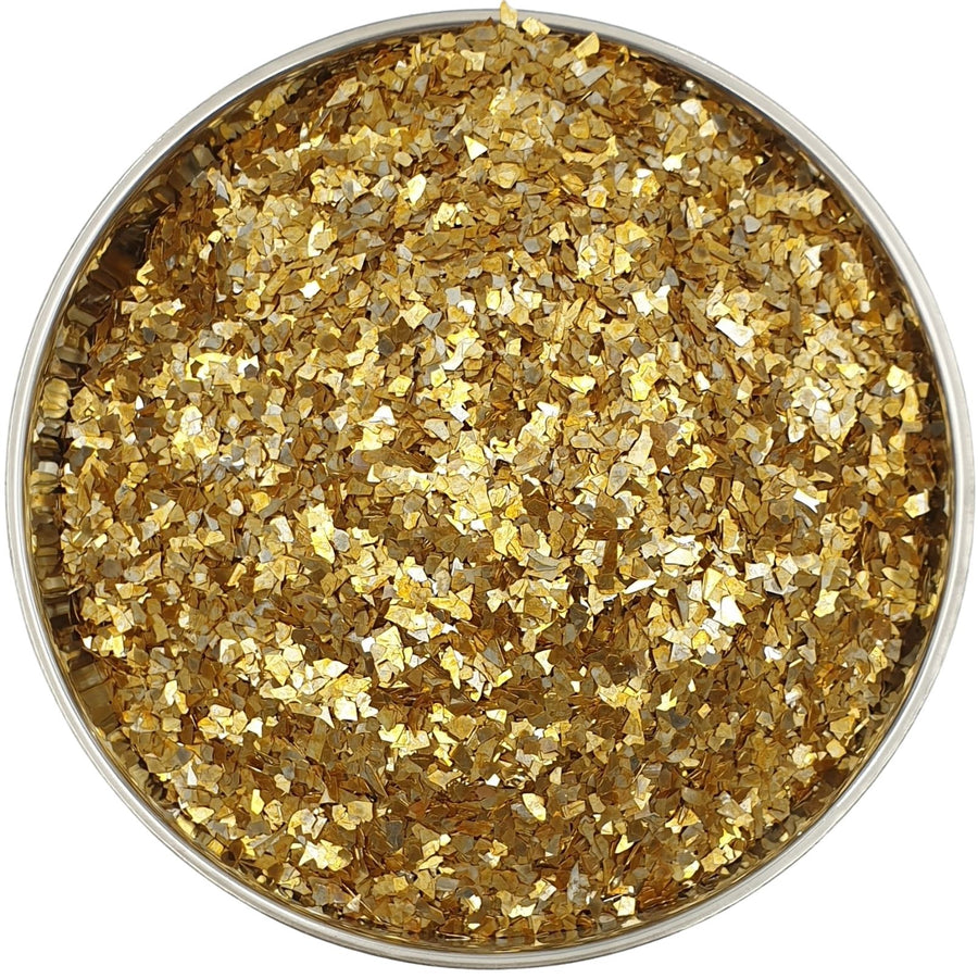 Gold Glass Glitter Super Shard for resin art