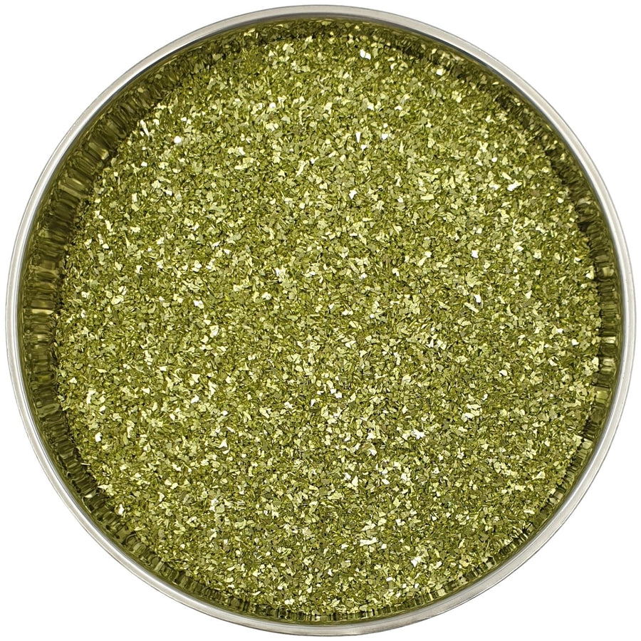 Lime Green Glass Glitter Coarse for resin art