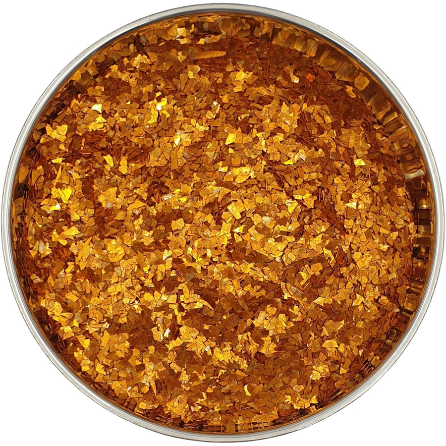 Orange Glass Glitter Super Shard for resin art