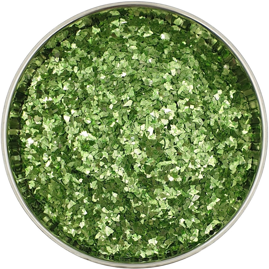 Pale Yellow Green Glass Glitter Super Shard for resin art