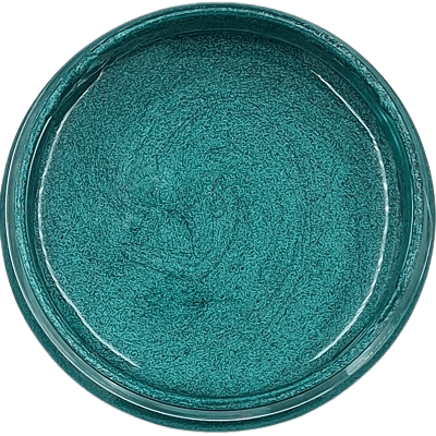 Peacock Green Luster Epoxy Pigment Paste jar for epoxy resin art