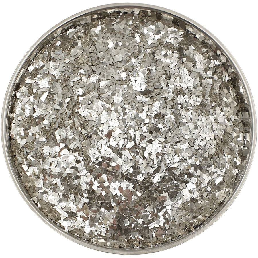 Silver Glass Glitter Super Shard for resin art