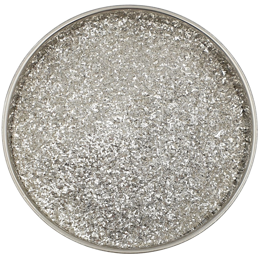 Silver Glass Glitter Coarse for resin art