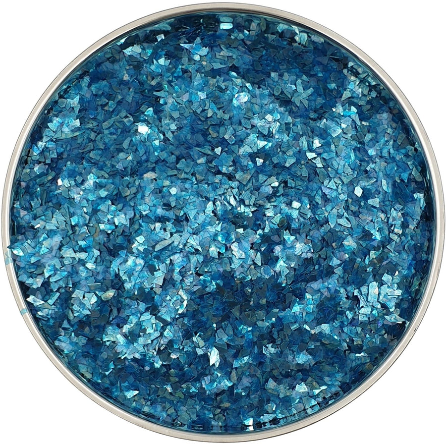 Teal Glass Glitter Super Shard for resin art