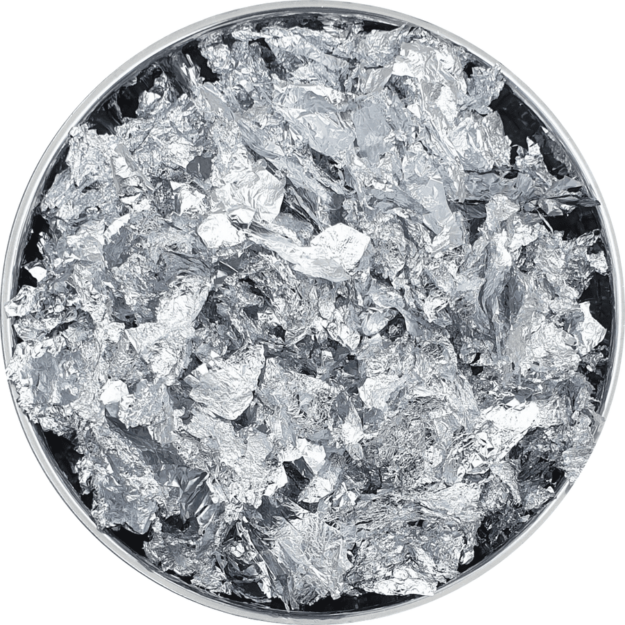 Metallic Foil Flakes 15gm Silver for resin art