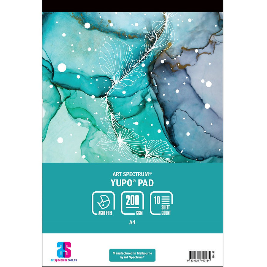 Yupo Synthetic Paper Pad- White for resin and alcohol ink art