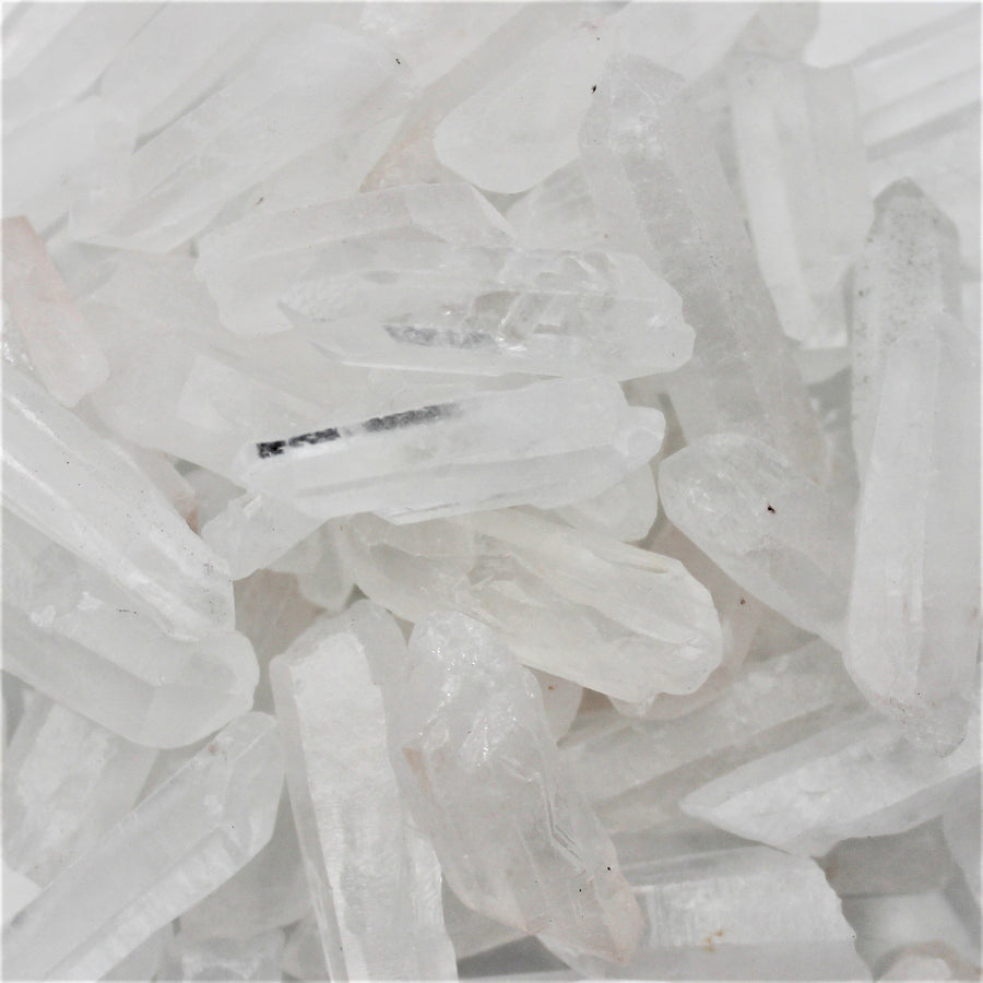 Frosted Clear Quartz Crystal Points 100gm for resin art