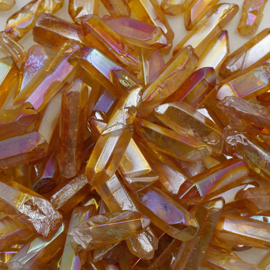 Sunset Aura Quartz Crystal Points 100gm for resin art
