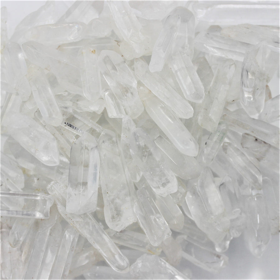 Clear Quartz Crystal Points 50gm High Clarity with Natural Variation for resin art