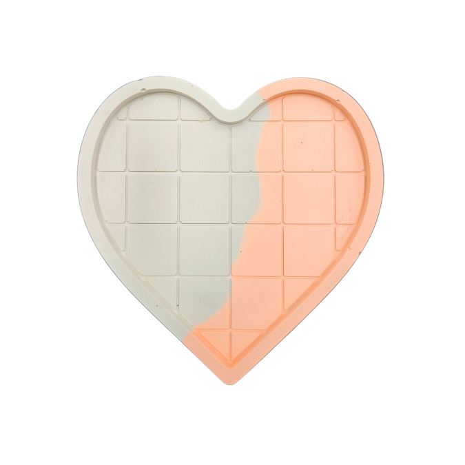 Lattice Heart Trinket Tray Silicone Mould