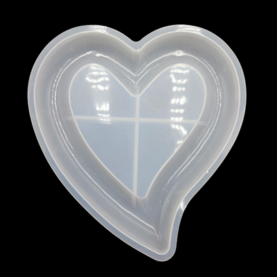 Stylish Heart Shaped Trinket Tray Silicone Mould