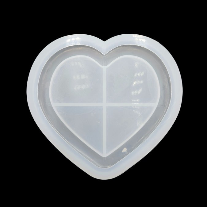 Cute Heart Shaped Trinket Plate Silicone Mould