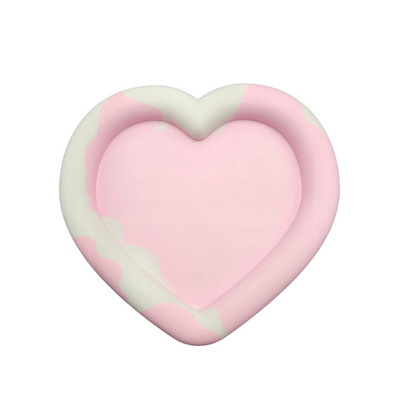 Cute Heart Shaped Trinket Plate Silicone Mould