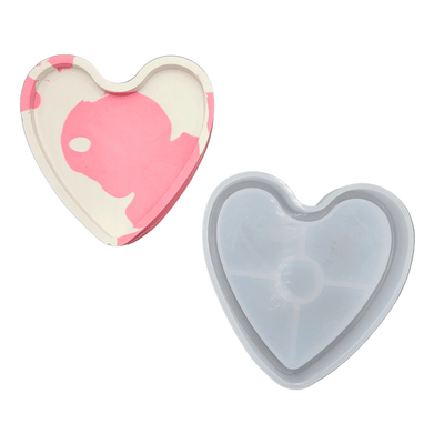 Heart Coaster Tray Silicone Mould