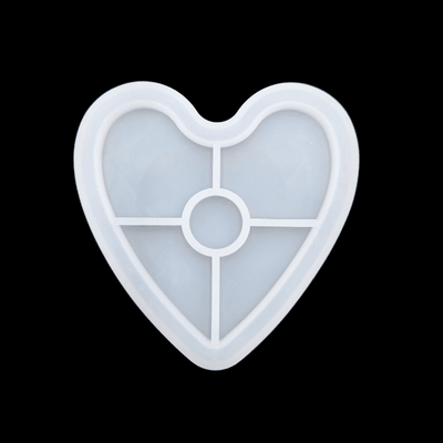 Heart Coaster Tray Silicone Mould
