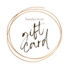 Handwritten Gift Card just-resin