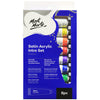 Satin Acrylic Paint Intro Set 8pc x 18ml - Mont Marte just-resin