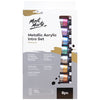 Metallic Acrylic Paint Intro Set 8pc x 18ml - Mont Marte just-resin