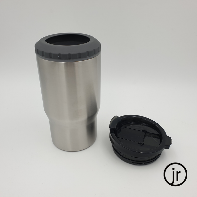 14oz / 400ml Curved Can Cooler - Dual Lid