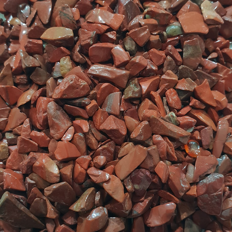 Red Jasper Crystal Chips 250gm