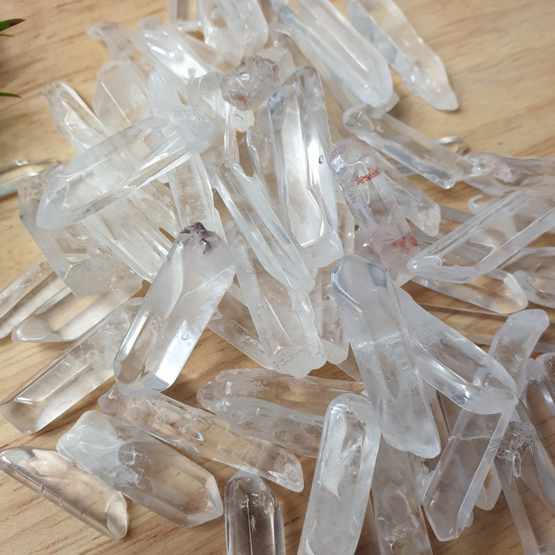Clear Quartz Crystal Points 50gm - High Clarity with Natural Variation