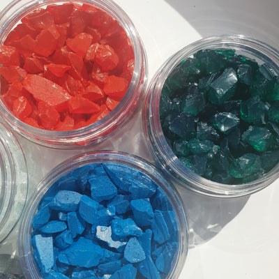 Emerald Glass Fragments 250gm