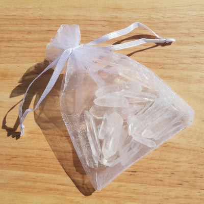 Clear Quartz Crystal Points 50gm - High Clarity