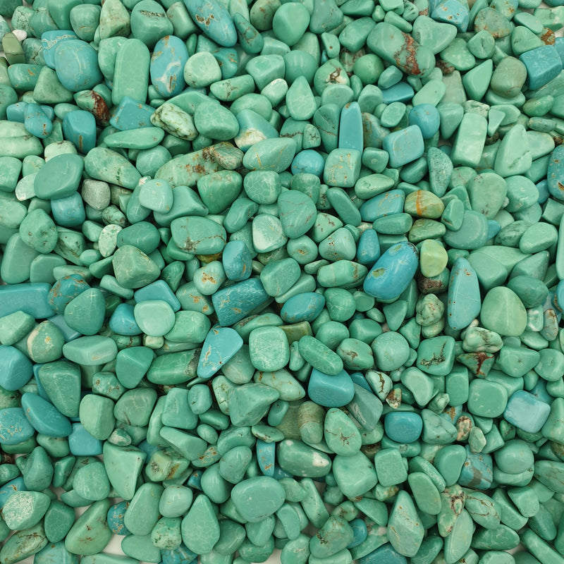 Howlite Turquoise Crystal Chips 250gm
