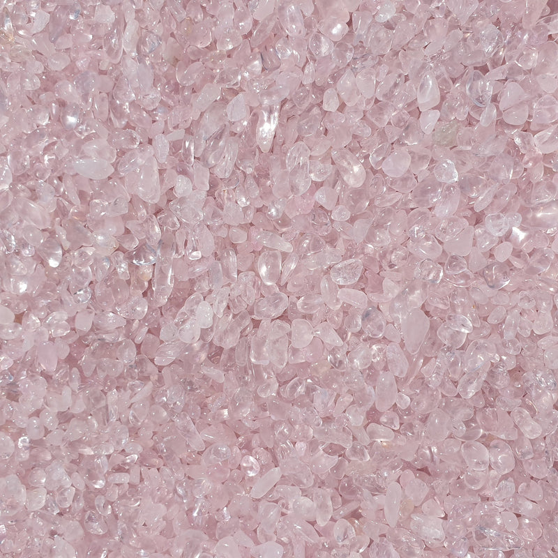 Madagascar Rose Quartz Crystal Chips 250gm