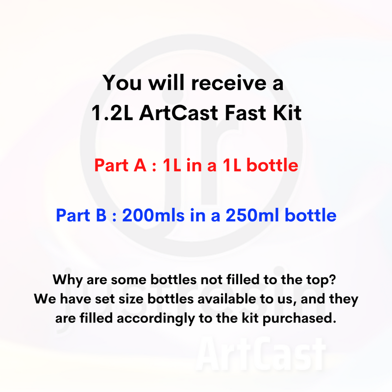 ArtCast Epoxy Resin - Fast - 1.2L Kit