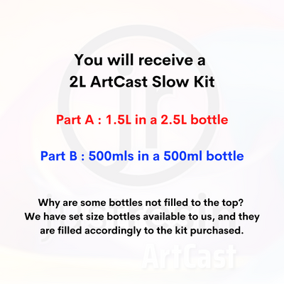 ArtCast Epoxy Resin - Slow - 2L Kit