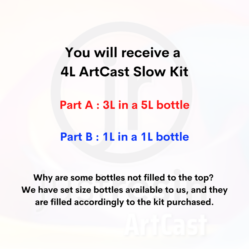 ArtCast Epoxy Resin - Slow - 4L Kit
