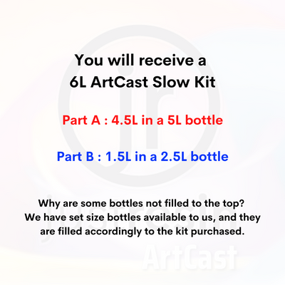 ArtCast Epoxy Resin - Slow - 6L Kit