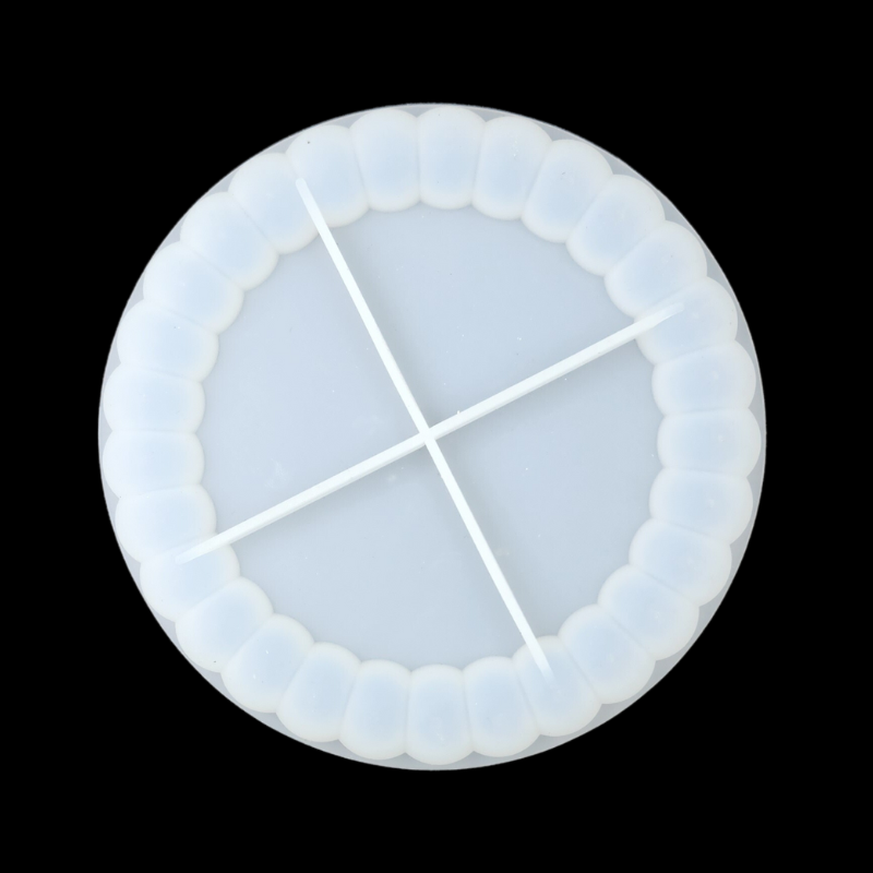 Bubble Round Coaster / Dish - Small Bubbles Silicone Mould