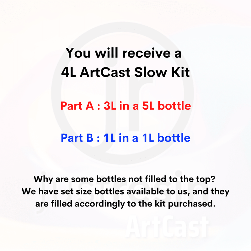 ArtCast Epoxy Resin - Slow - 4L Kit just-resin