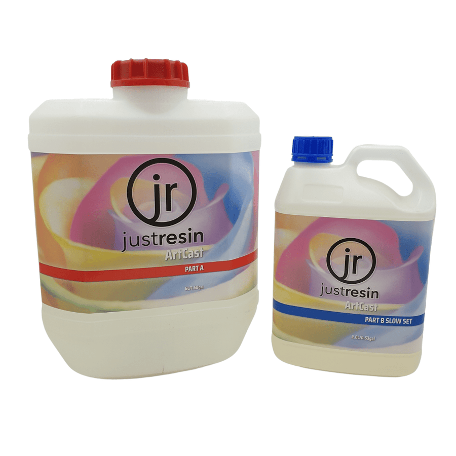 ArtCast Epoxy Resin Slow 8L Kit, slow set epoxy casting resin for deeper castings