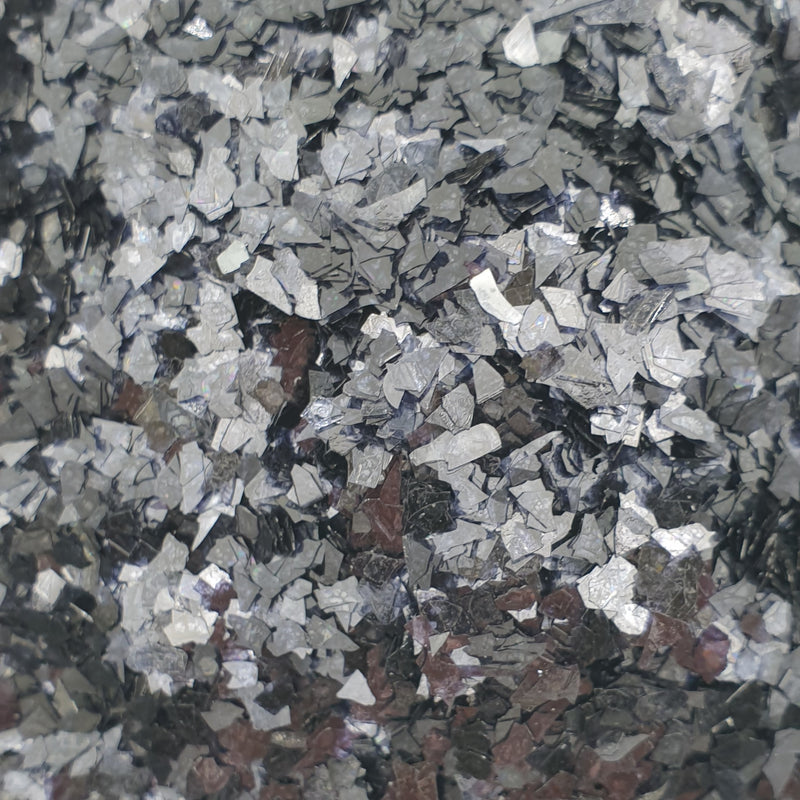 Black - Glass Glitter - Super Shard