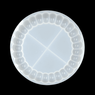 Bubble Round Coaster / Dish - Small Bubbles Silicone Mould