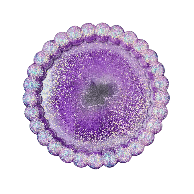 Bubble Round Coaster / Dish - Small Bubbles Silicone Mould