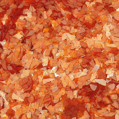 Dark Orange Translucent - Glass Glitter - Super Shard