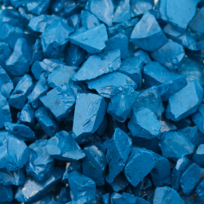 Lake Blue Glass Fragments 250gm