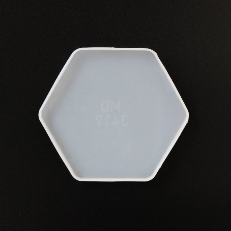 Hexagon Coaster / Tray Silicone Mould 12.5cm
