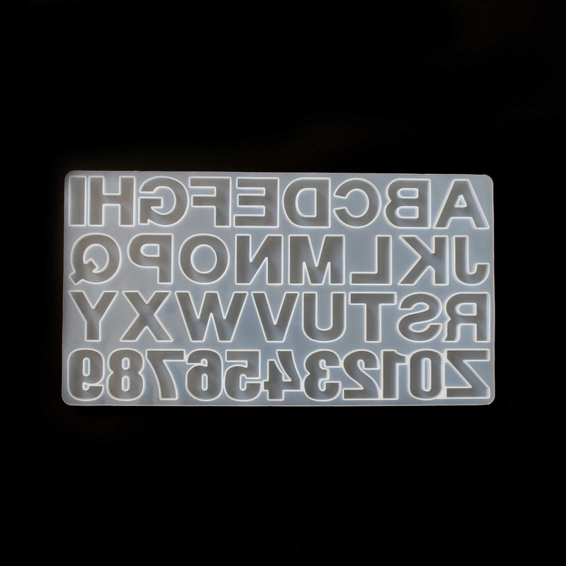 Alphabet Silicone Mould - Reverse Capitals